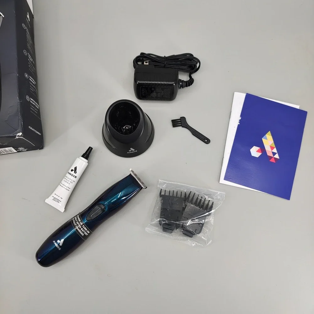Andis Slimline Pro Cordless Hair Trimmer Galaxy Blue T-Blade D-8 560974